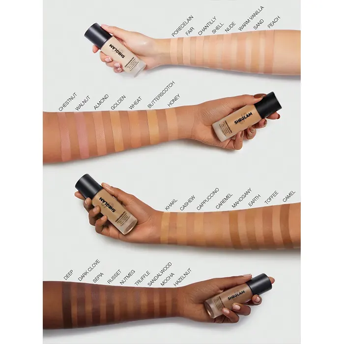 کرم پودر مات و بادوام شیگلم مدل COMPLEXION PRO رنگ SHELL |