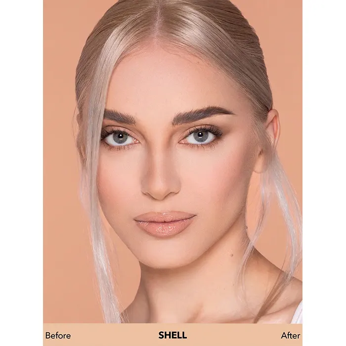 کرم پودر مات و بادوام شیگلم مدل COMPLEXION PRO رنگ SHELL |