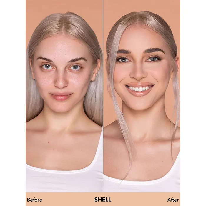کرم پودر مات و بادوام شیگلم مدل COMPLEXION PRO رنگ SHELL |