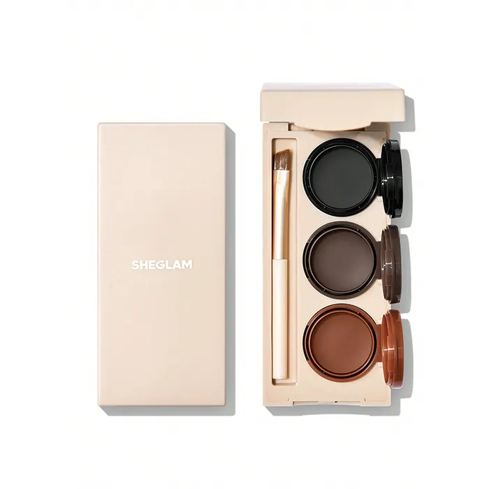 خط چشم و خط ابرو ژله ای سه رنگ شیگلم Streamline Brow & Eyeliner Gel