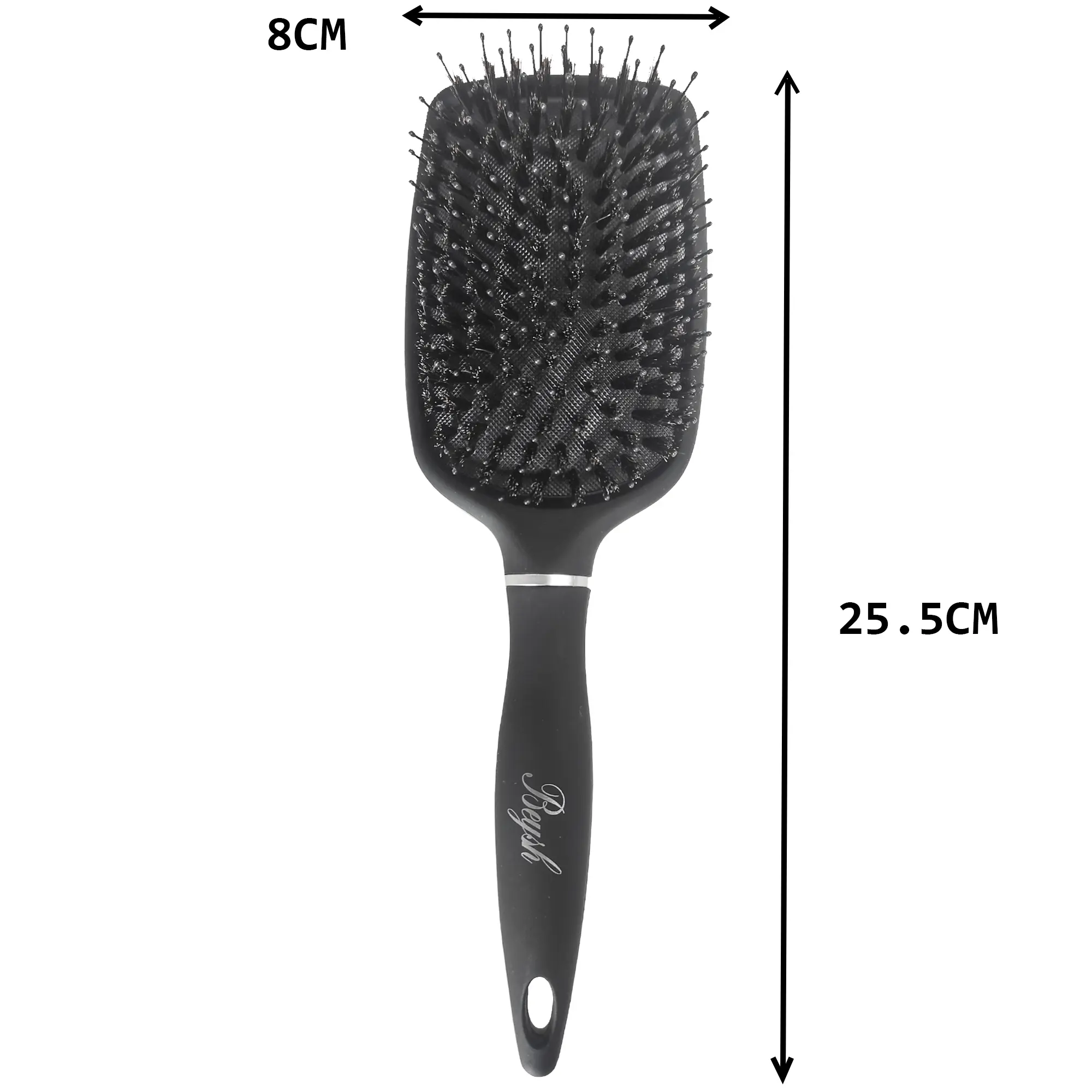 بیش beysh برس مو اکستنشن مدل مستطیل رنگ مشکی بیش