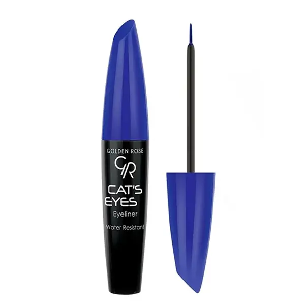 خط چشم آبی گلدن رز Golden Rose Cat Eyes Eyeliner Blue