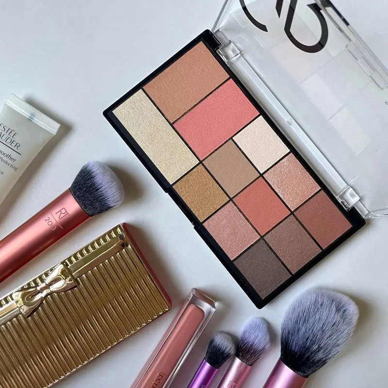 پالت سایه چشم مات کد روشن سیتی گلدن رز Golden Rose City Style Face and eye palette