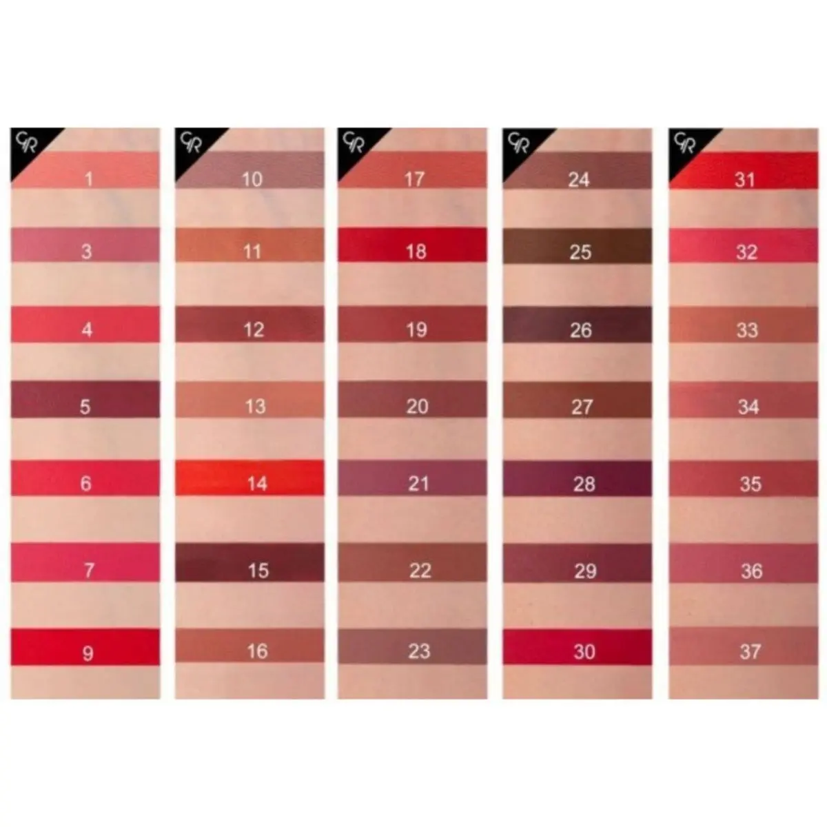 رژ لب مایع مات بادوام گلدن رزGOLDENROSE سری لانگ استی حجم 15 میل