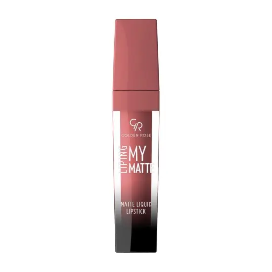 رژ لب مایع مات گلدن رز مدل LIPING MY MATTE